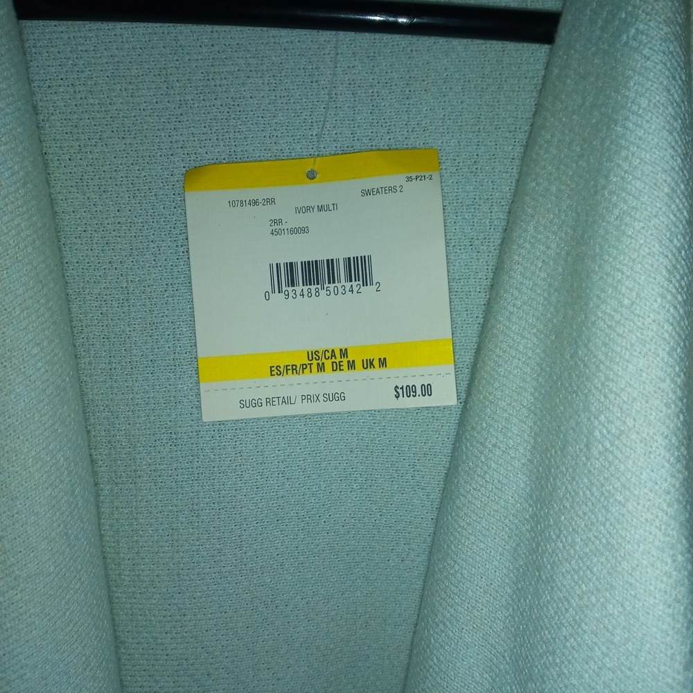 Anne Klein Sz  Medium  Open Cardigan Long knit Women's Mfg $109 NEW - Picture 7 of 11